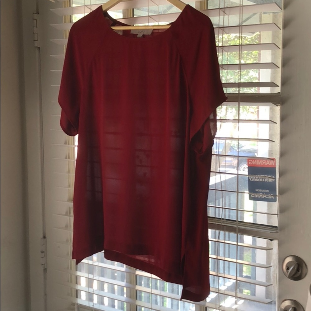 Red Loft Short Sleeve Top